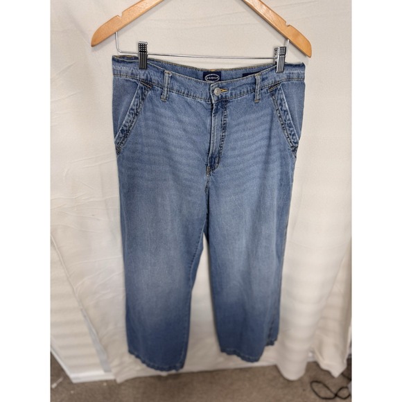 Scoop‎ Wide Leg High Rise Jeans  Blue Mid Wash Size 10 Women's - Picture 2 of 9